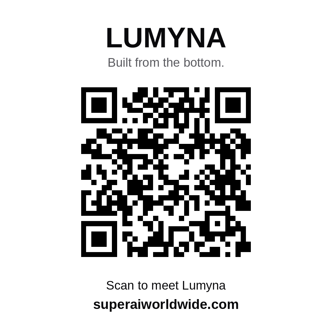 QR code linking to superaiworldwide.com